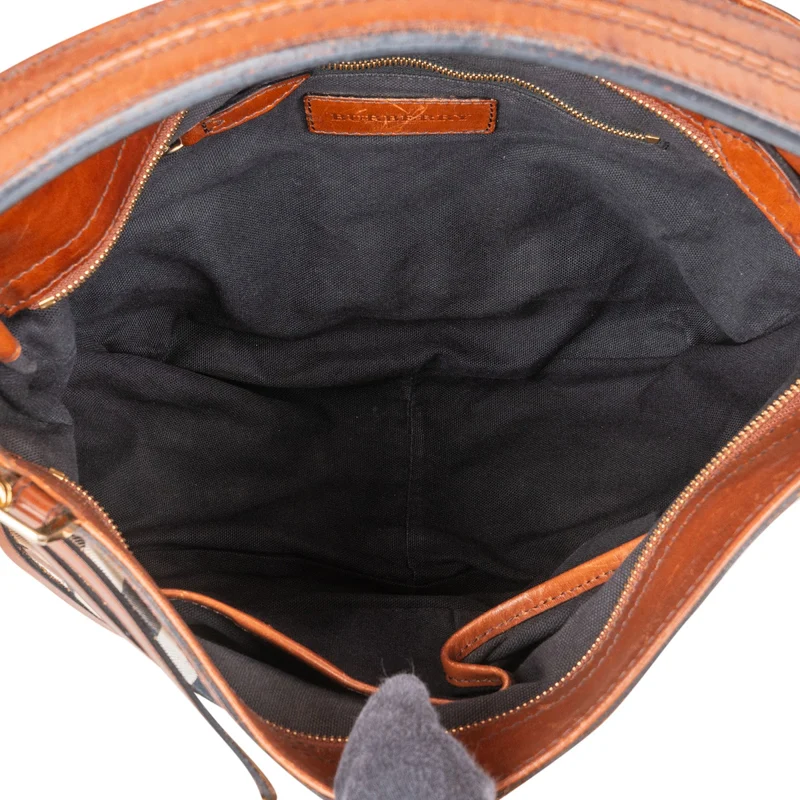 Burberry Nova-Check Monogram Belt Knight Handbag