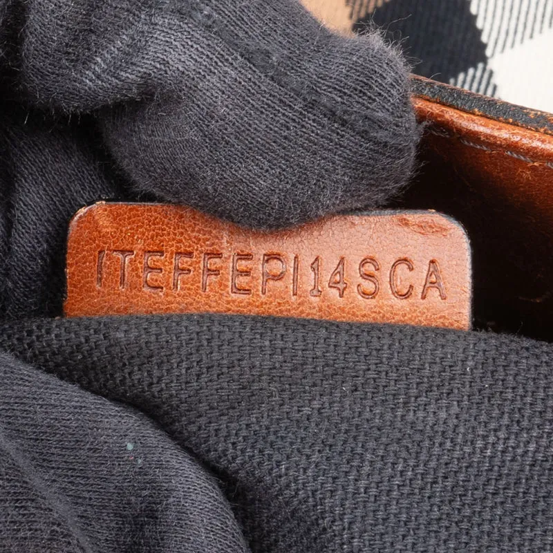 Burberry Nova-Check Monogram Belt Knight Handbag