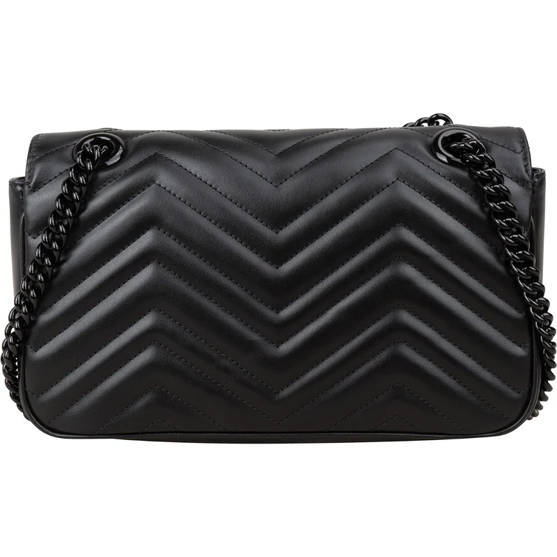 Gucci Matelassé Leather GG Marmont Crossbody Bag