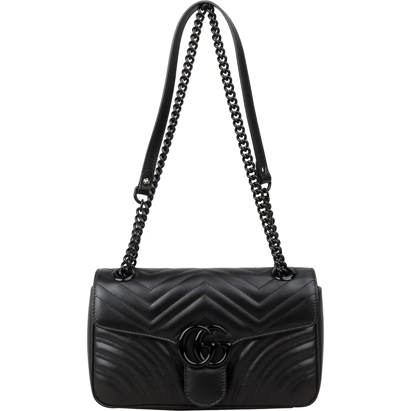 Gucci Matelassé Leather GG Marmont Crossbody Bag