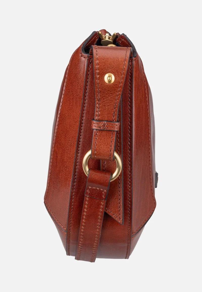 Fedora Crossbody Marrone/Oro - Crossbody Bag
