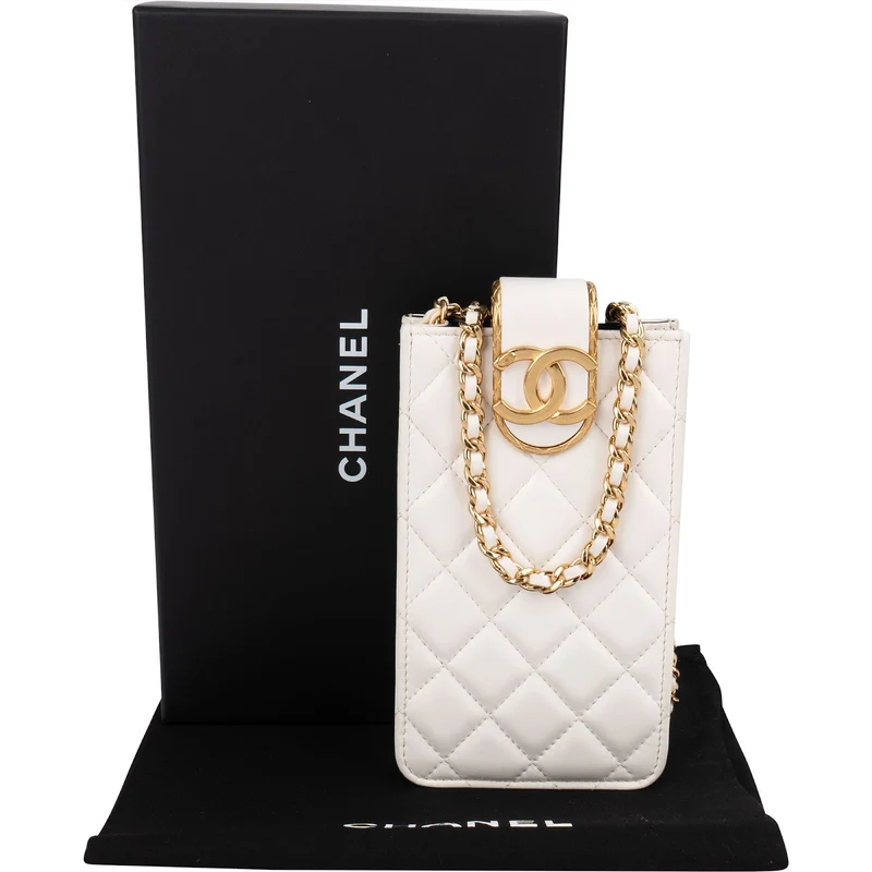Chanel Quilted Lambskin CC in Love Phone Crossbody Bag