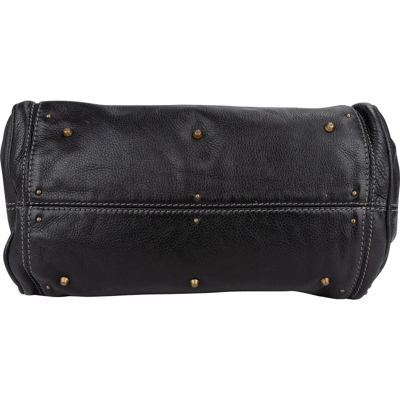 Chloé Pebbled Leather Paddington Satchel Handbag