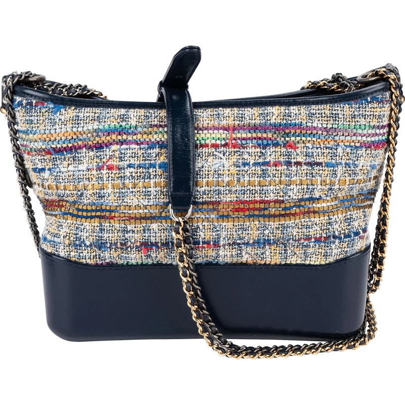 Chanel Tweed & Lambkin Gabrielle Crossbody Bag