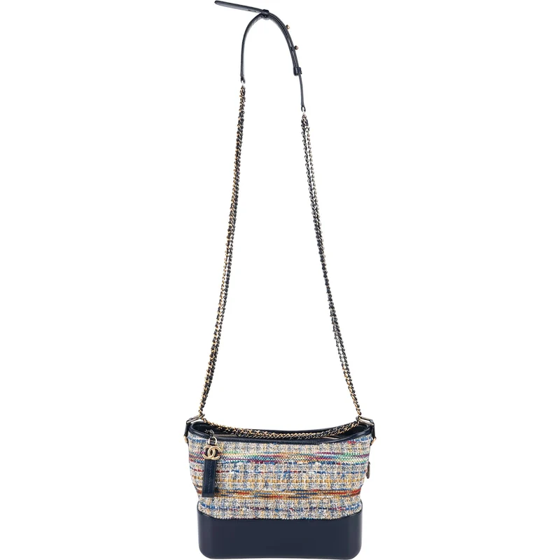 Chanel Tweed & Lambkin Gabrielle Crossbody Bag