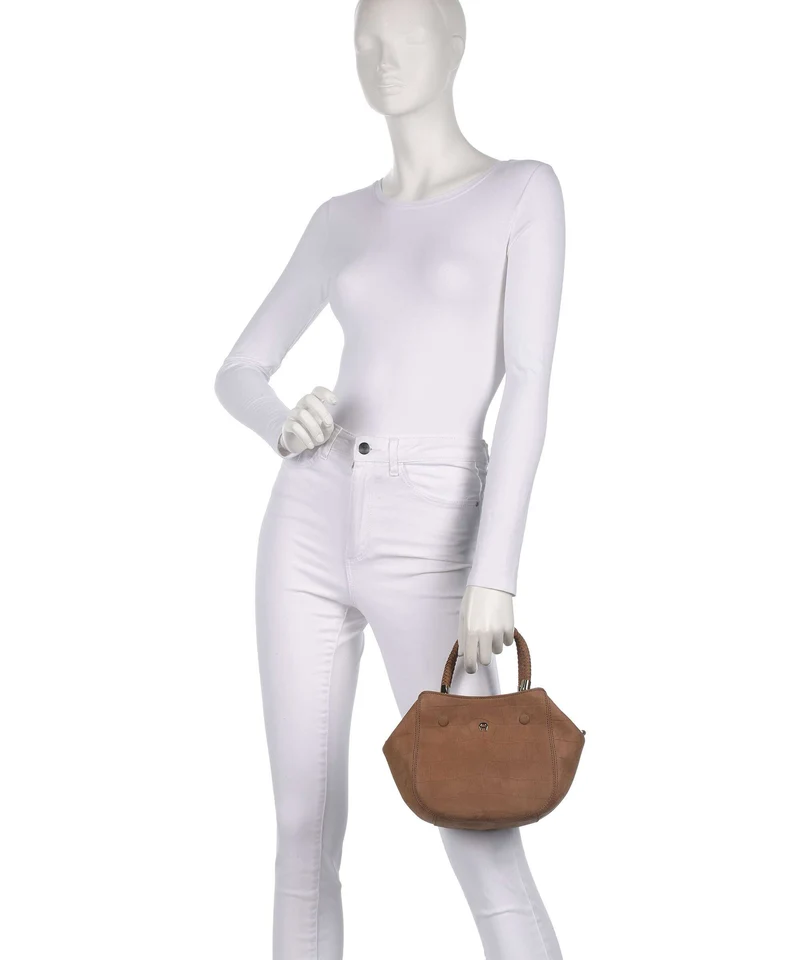 Aigner Carré Soft S Handtasche saddle brown