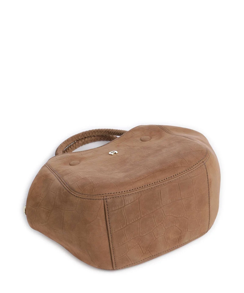 Aigner Carré Soft S Handtasche saddle brown