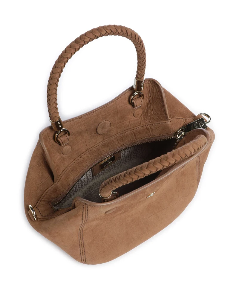 Aigner Carré Soft S Handtasche saddle brown