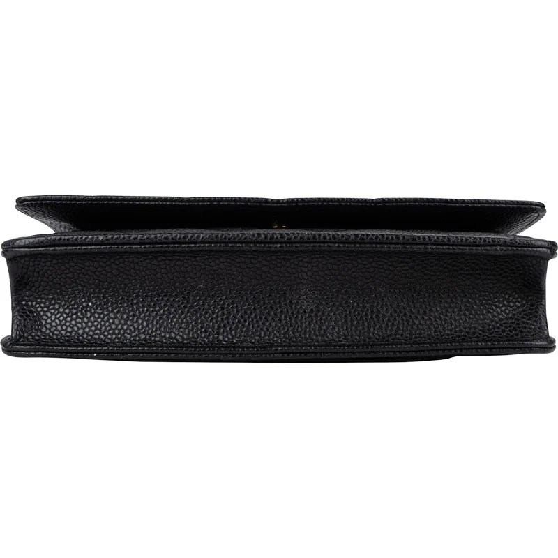 Chanel Quilted Caviar Leather Wallet On Chain Crossbody Bag