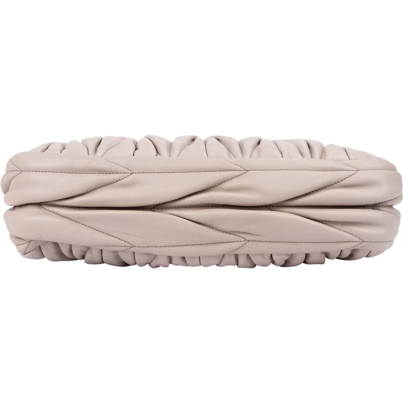 Miu Miu Grey Matelassé Nappa Leather Coffer Crossbody Bag