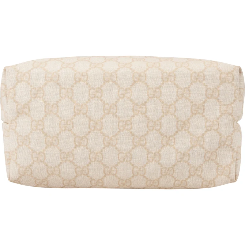 Gucci Monogram GG Beige Canvas Tote Shoulder Bag