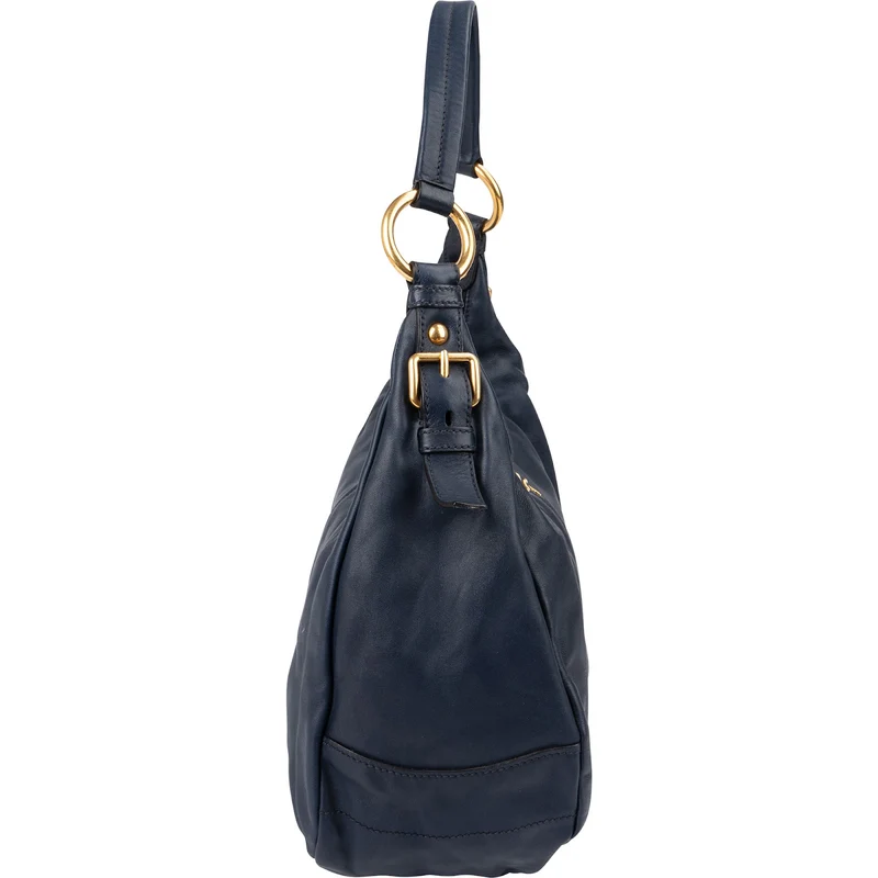 Prada Navy Calf Leather Vitello Daino Shoulder Bag