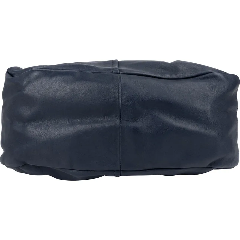 Prada Navy Calf Leather Vitello Daino Shoulder Bag