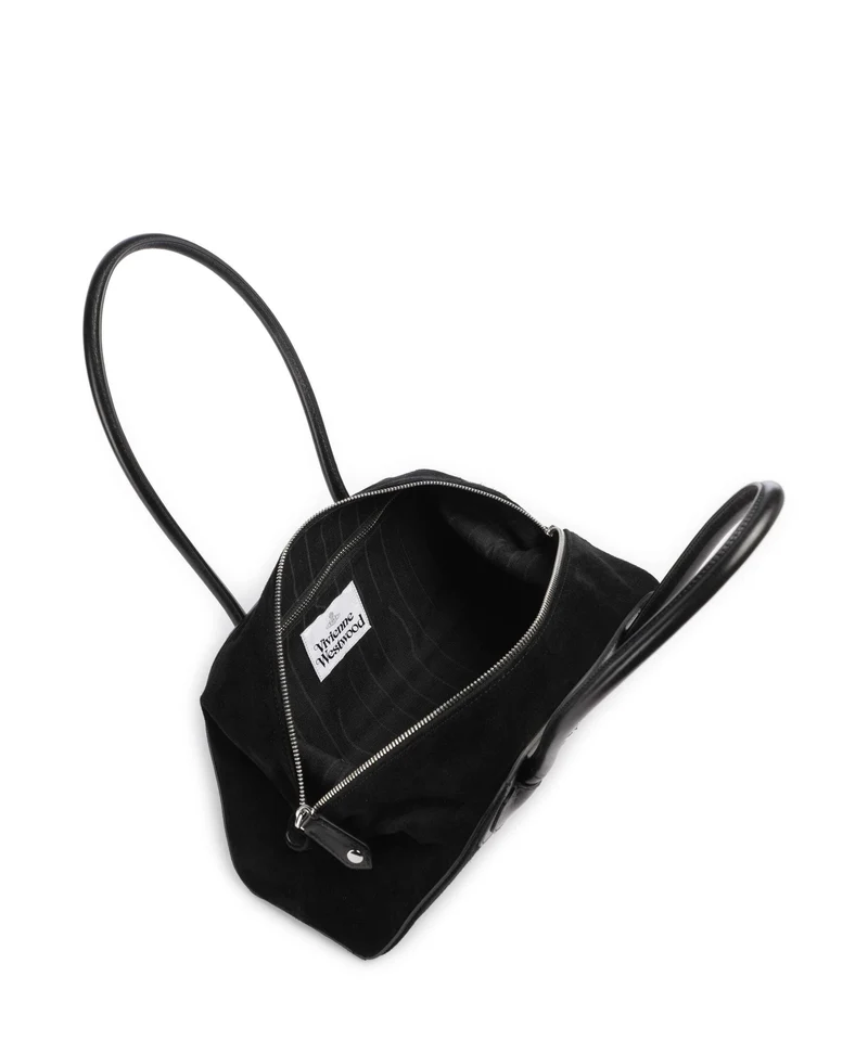 Vivienne Westwood Shirley Suede Small Schultertasche black