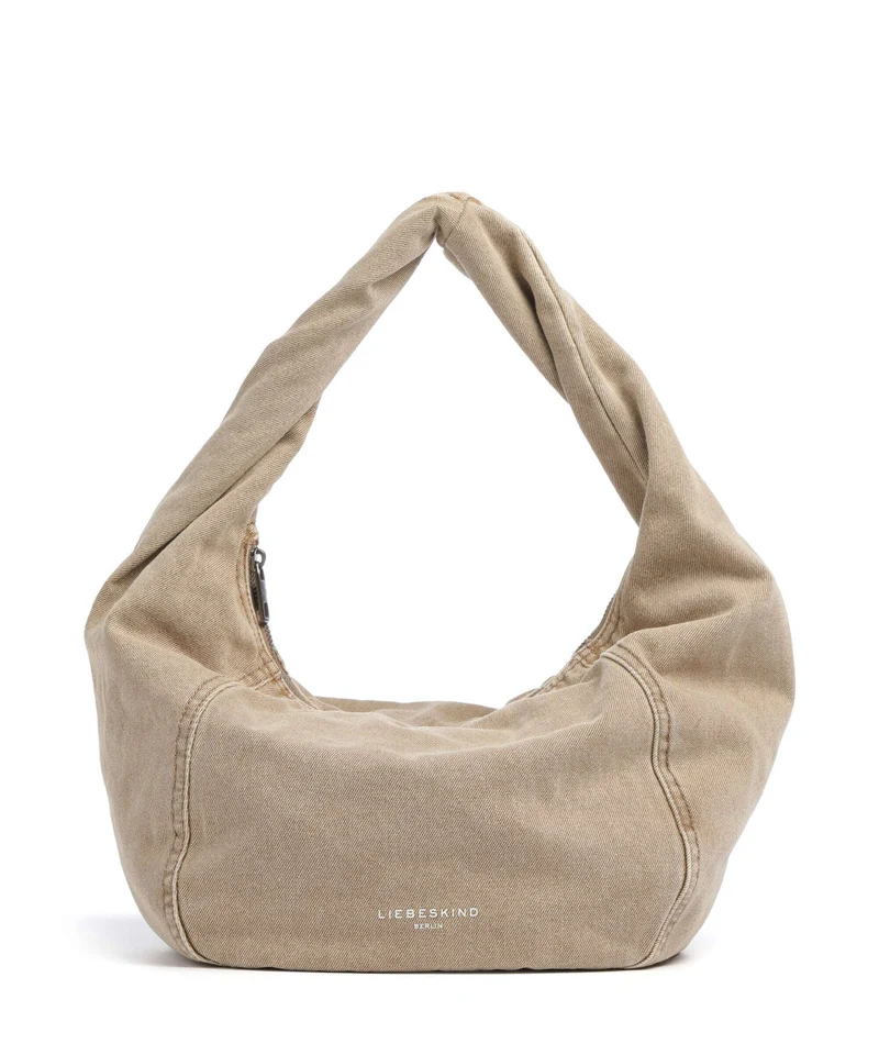Liebeskind Farrah II Denim M Beuteltasche beige