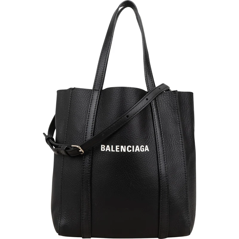 Balenciaga Grained Calfskin Everyday Small Tote Crossbody Handbag