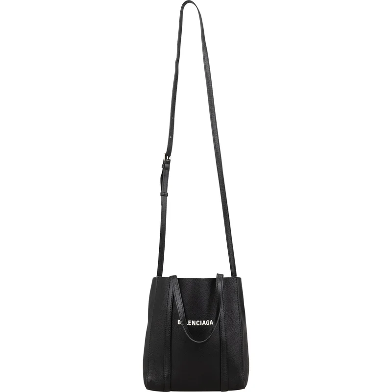Balenciaga Grained Calfskin Everyday Small Tote Crossbody Handbag