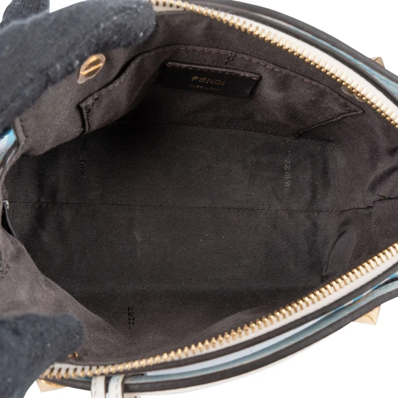Fendi Gingham Checkered Monogram Mini By The Way Crossbody Bag