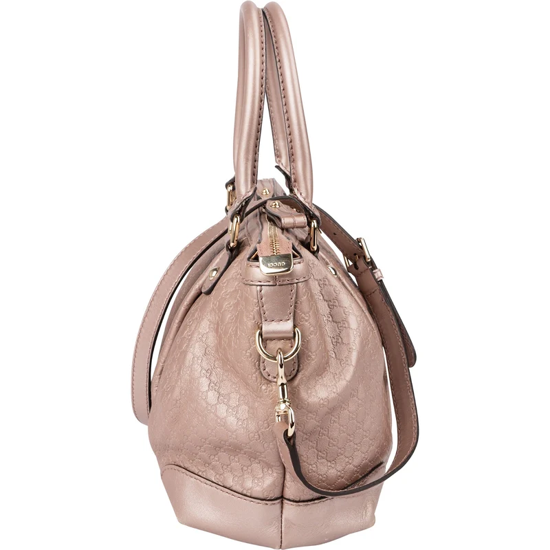 Gucci Metallic Microguccissima Leather Sukey Handbag
