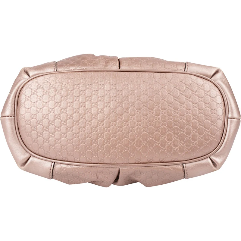 Gucci Metallic Microguccissima Leather Sukey Handbag