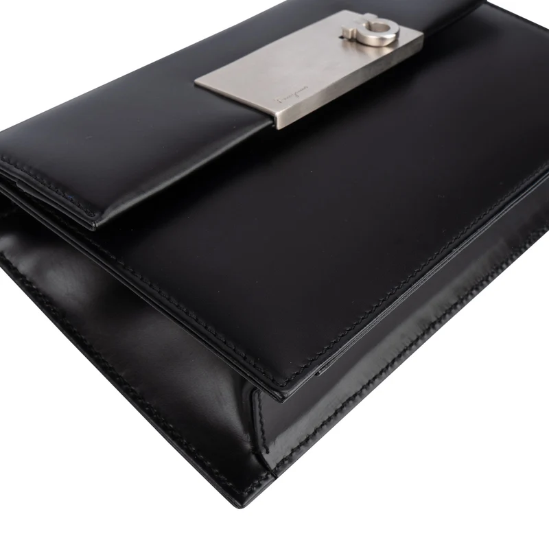 Salvatore Ferragamo Leather Gancini Small Flap Crossbody Bag