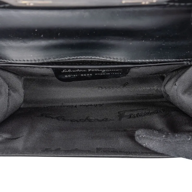 Salvatore Ferragamo Leather Gancini Small Flap Crossbody Bag