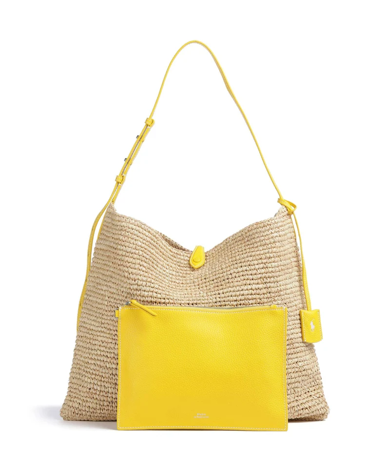 Polo Ralph Lauren Play Large Beuteltasche natural/canary yellow
