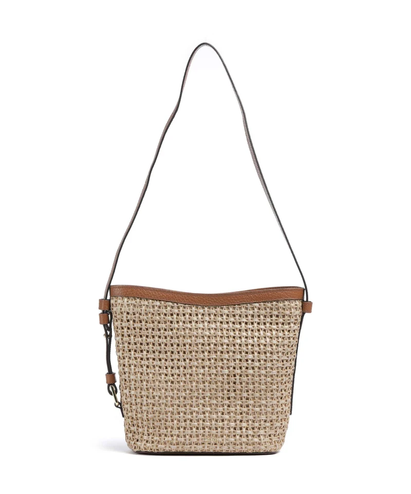 Abro Raffia Cordino Cosmo Umhängetasche caramel/cognac