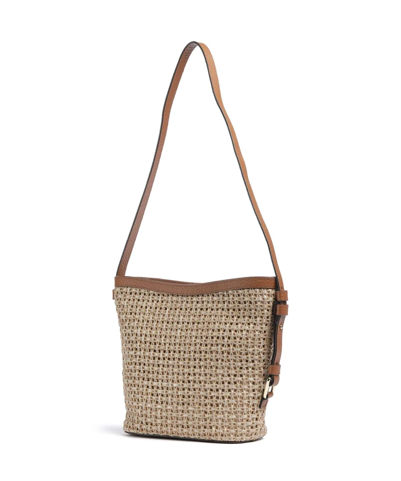 Abro Raffia Cordino Cosmo Umhängetasche caramel/cognac