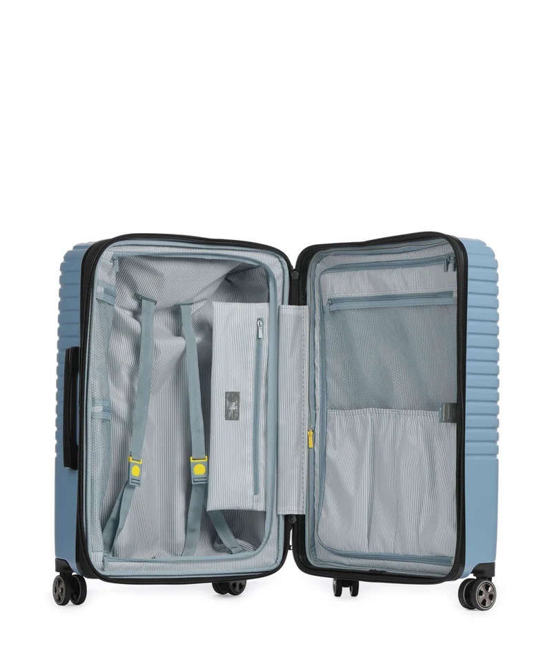 Delsey Paris Caumartin Plus 4-Rollen Trolley zinc blue