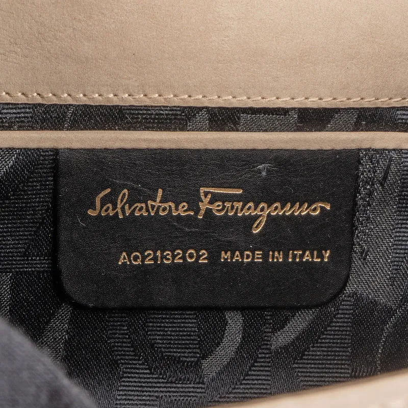 Salvatore Ferragamo Suede Vara Bow Mini Chain Crossbody Bag