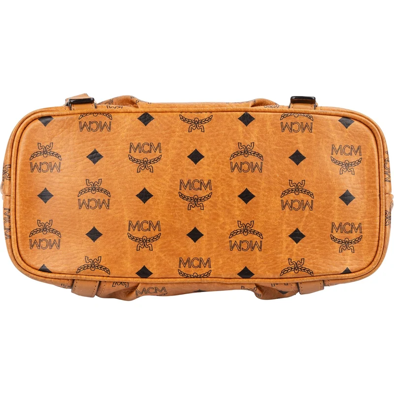 MCM Monogram Visetos Satchel Handbag