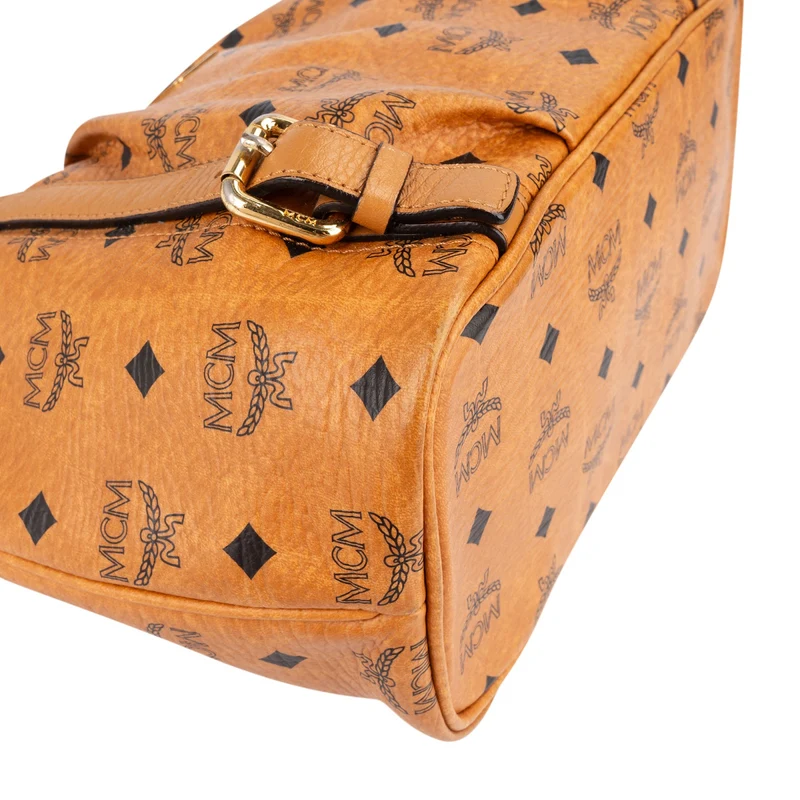 MCM Monogram Visetos Satchel Handbag