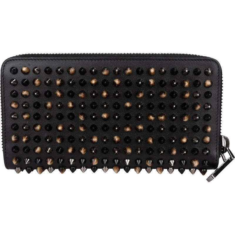 Christian Louboutin Panettone Spikes Zip Around Wallet