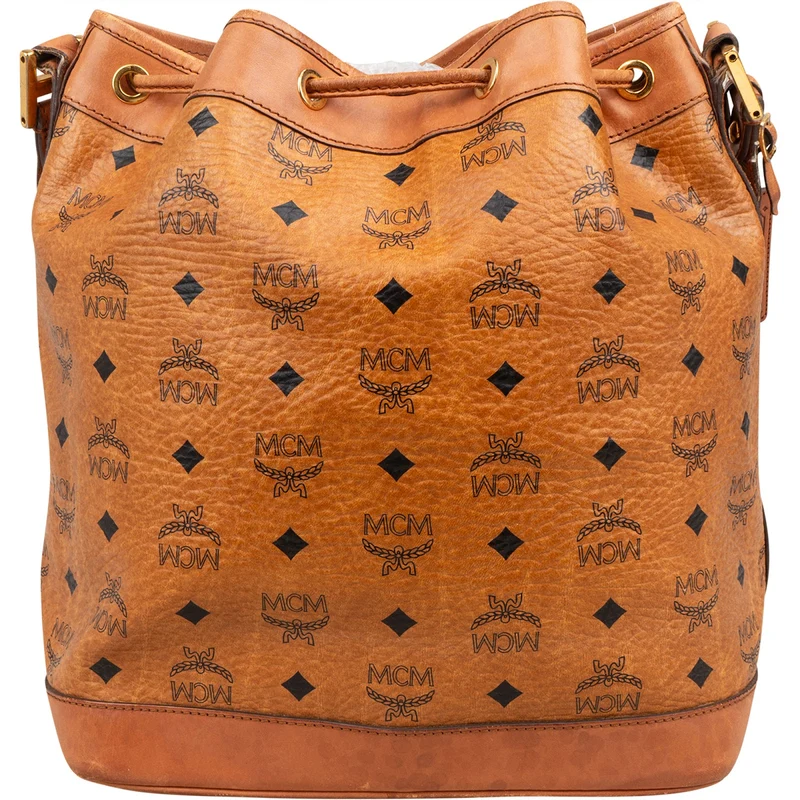 MCM Monogram Visetos Drawstring Crossbody Bag