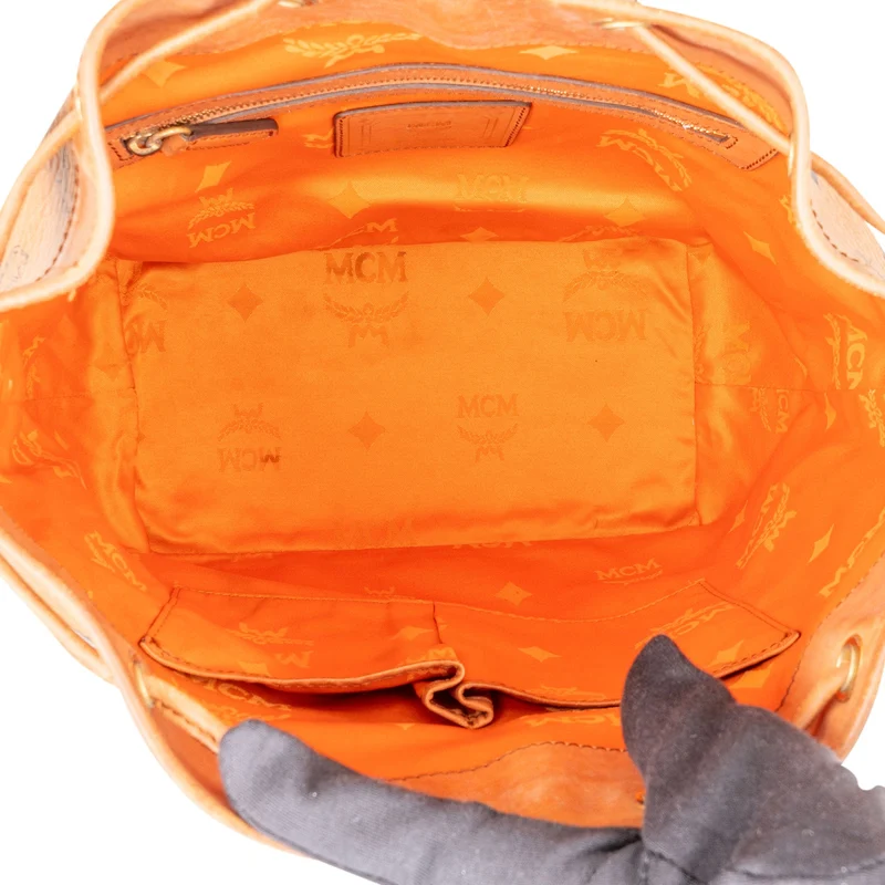 MCM Monogram Visetos Drawstring Crossbody Bag