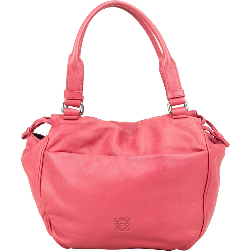 Loewe Pink Leather Napa Aire Handbag