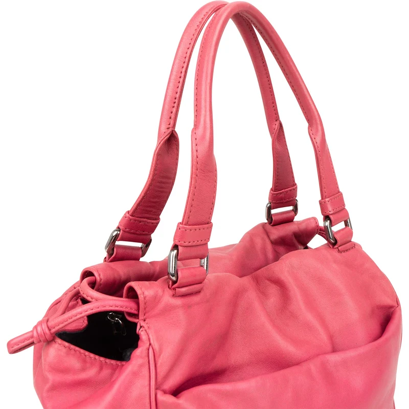 Loewe Pink Leather Napa Aire Handbag