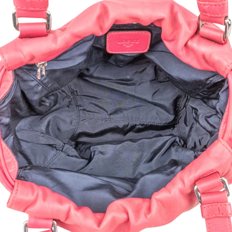 Loewe Pink Leather Napa Aire Handbag