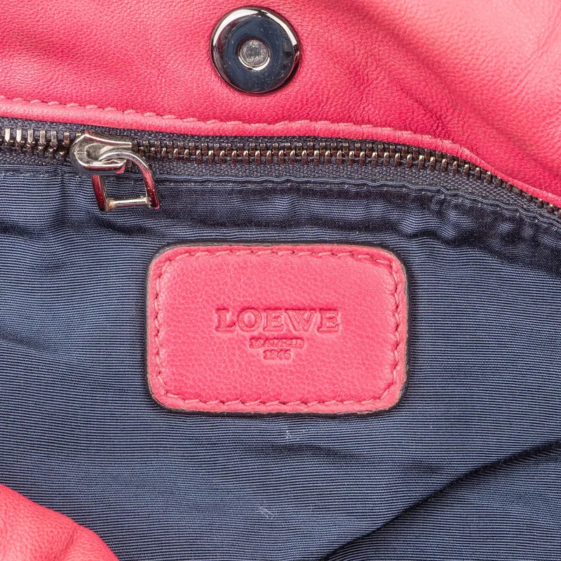 Loewe Pink Leather Napa Aire Handbag