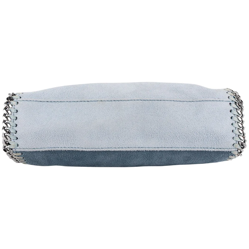 Stella McCartney Tricolor Shaggy Falabella Fold Over Flap Crossbody Bag