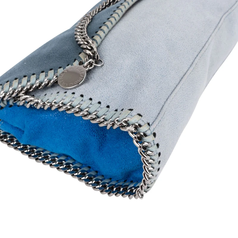 Stella McCartney Tricolor Shaggy Falabella Fold Over Flap Crossbody Bag