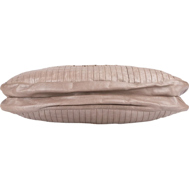 Salvatore Ferragamo Pleated Leather Gancini Flap Bag Handbag