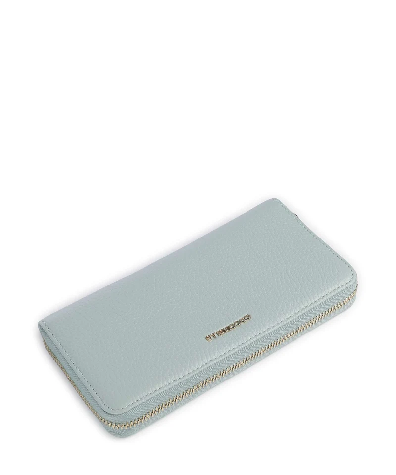 Coccinelle Metallic Soft Geldbörse aquamarine