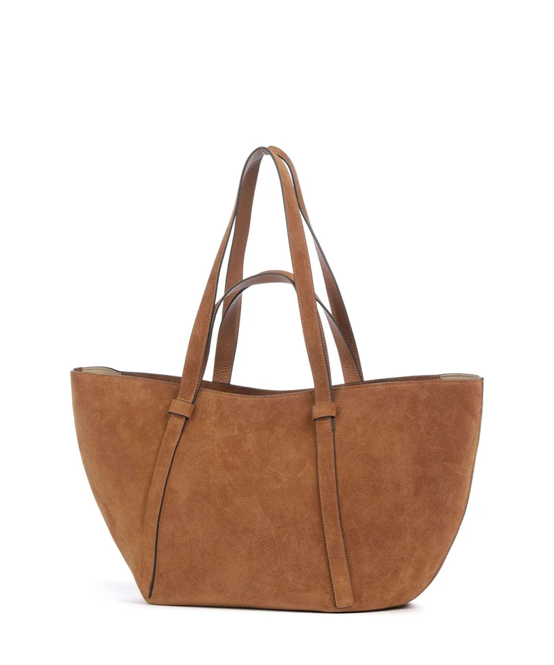 Abro Suede Cosmo Large Shopper cuoio