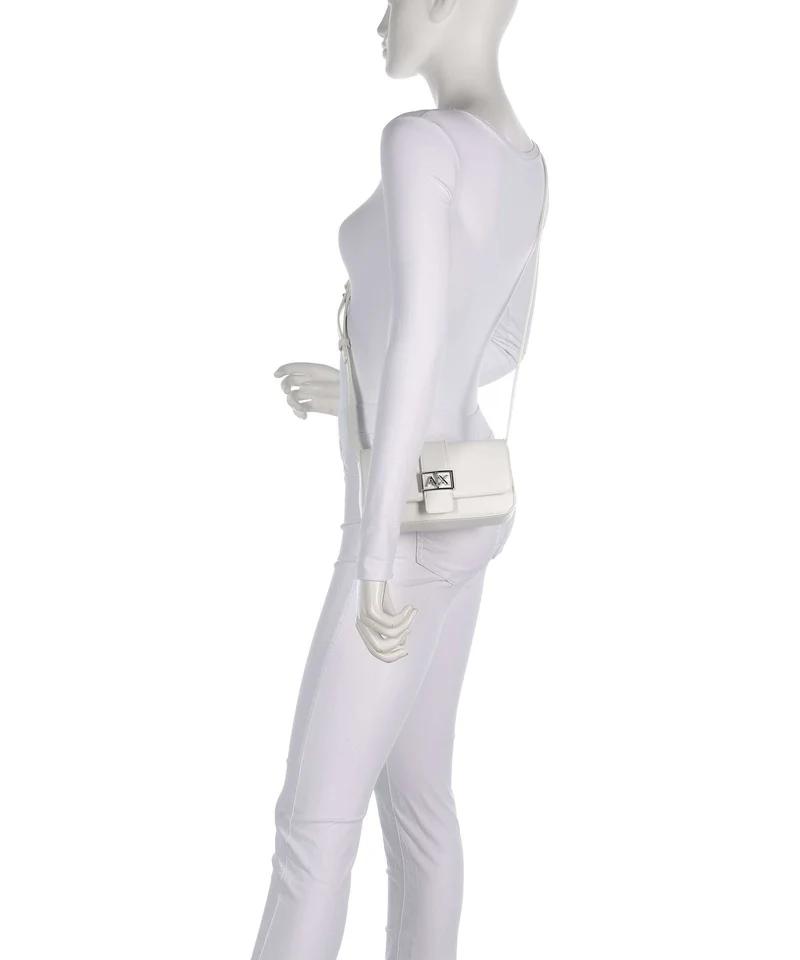 Armani Exchange Wonder Mini Umhängetasche off white