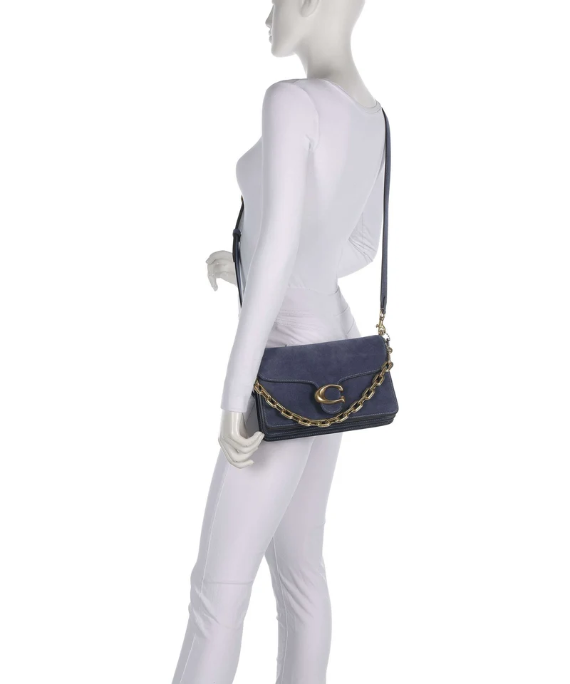 Coach Tabby Chain Schultertasche light denim