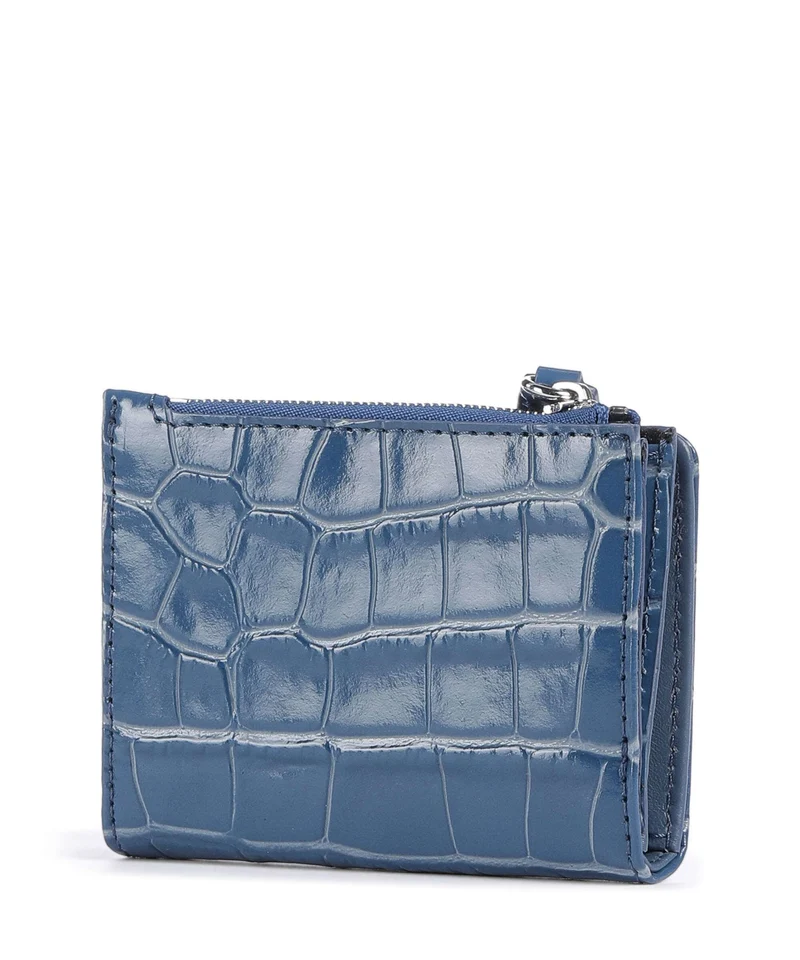 Vivienne Westwood Embossed Croc Slim Geldbörse blue