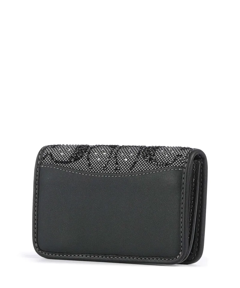 Coach Essential Crystal Signature Jacquard Geldbörse black