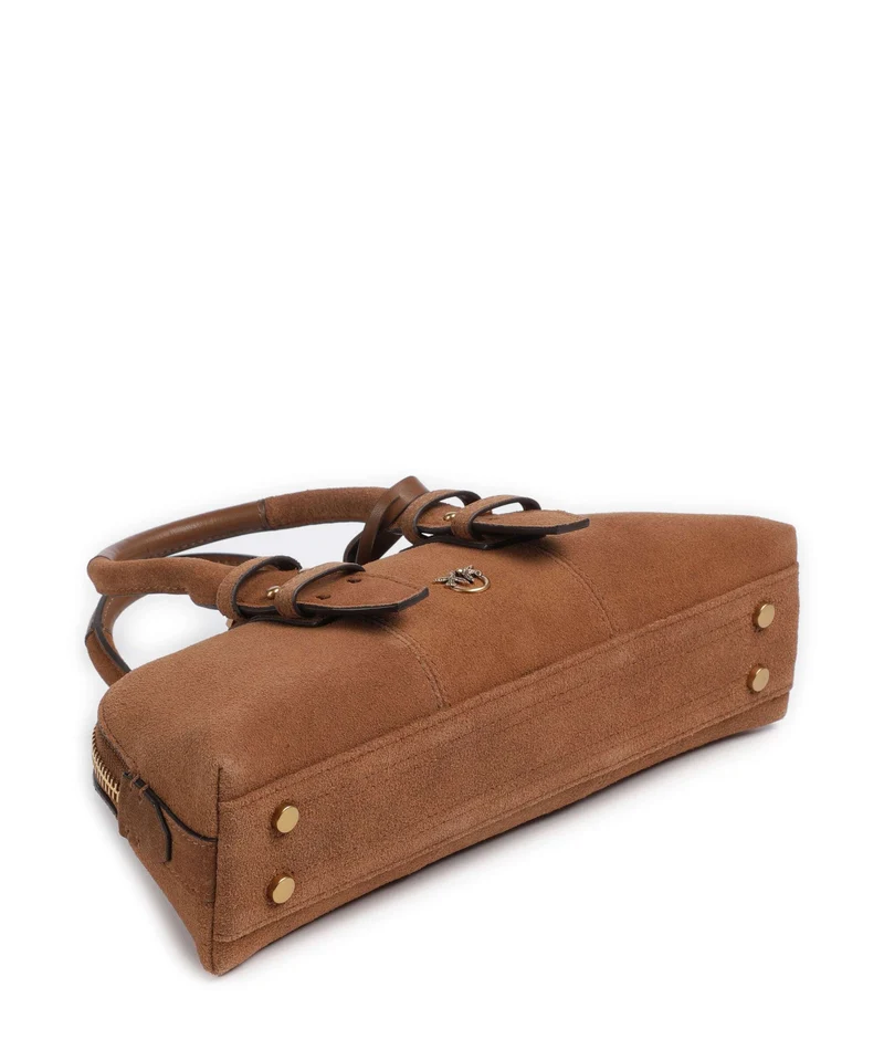 Pinko Bowling Horizontal Handtasche marrone/leone/antique gold